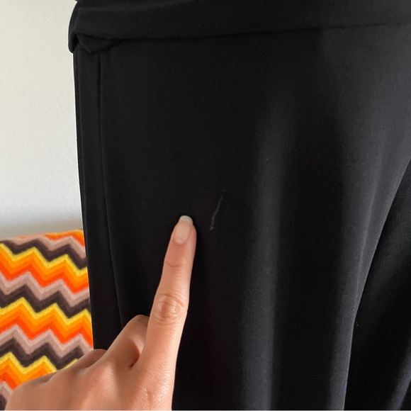 Arden B Glam Goth Halter Ruched Wide Leg Jumpsuit - Picture 9 of 9